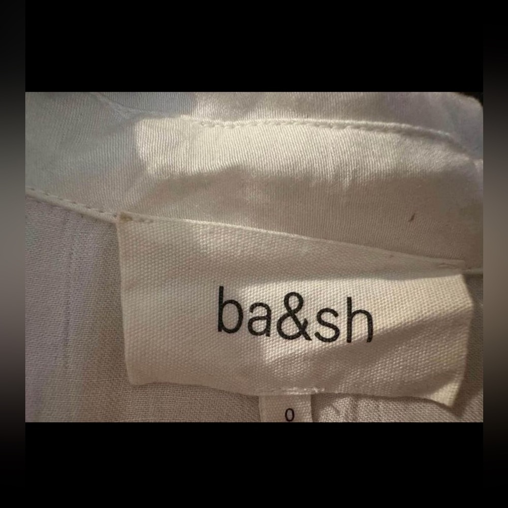 ba&sh white button up top